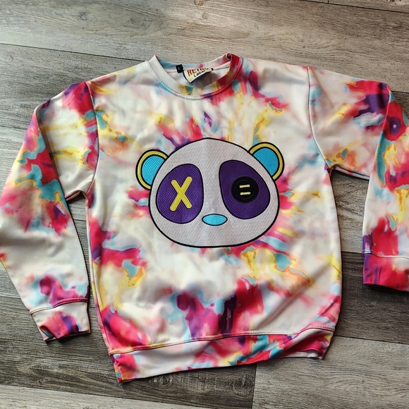 Retro Label Max Panda Tie Dye Watermark Sweatsuit - Picture 11 of 11